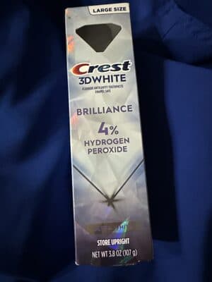 Crest 3D white 4% hydrogen peroxide