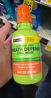 dg health alcohol free breath defense mild mint