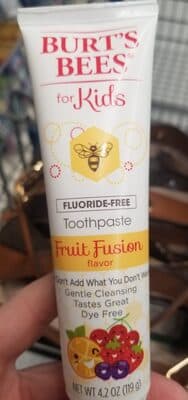 Burt's Bees for kids fluoride-free toothpaste