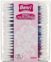 Benri Renkli Kulak Temizleme Çubuğu 200 Adet
