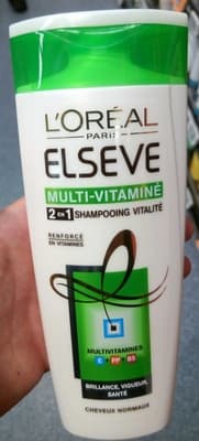 Elseve Multi-Vitaminé 2 en 1 Shampooing vitalité
