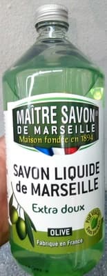 Savon liquide de Marseille extra doux Olive