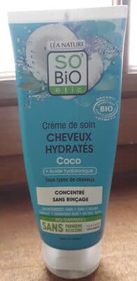 crème de soin cheveux hydratés