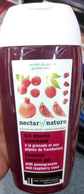 Gel douche gourmand à la grenade et aux pépins de framboise
