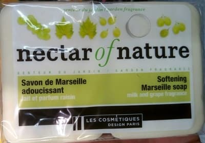 Savon de Marseille , lait et parfum raisin