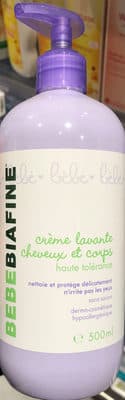 Crème lavante cheveux et corps