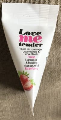 Huile de massage gourmande & chauffante Fraise