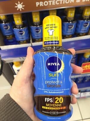 Sun protect & bronze FPS 20 Moyenne