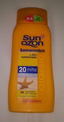 Sonnenmilch 20 mittel