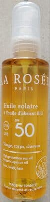 Huile solaire à l’huile d’abricot bio