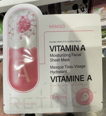 Masque Tissu Visage Hydratant Vitamine A