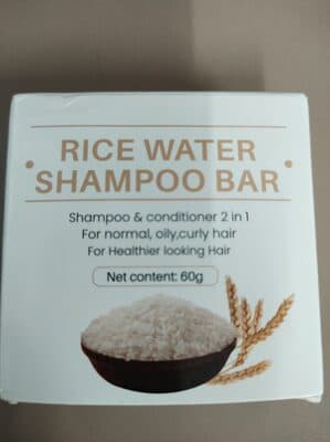 Rice water shampoo bar