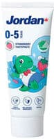 Jordan Tandpasta Milde Frambozensmaak 0-5 Jaar 50 ml