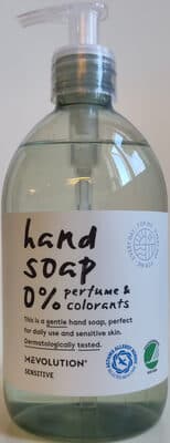 hand soap 0% perfume & colorants
