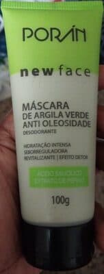MÁSCARA DE ARGILA VERDE ANTI OLEOSIDADE