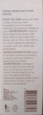 Crema hidratante para manos EKOS Castanha