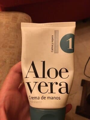 Crema de manos de aloe vera