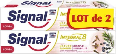 Signal Integral 8 Dentifrice Nature Elements Girofle Sensibilité 2x75ml