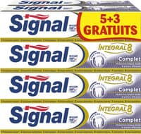 Signal Intégral 8 Dentifrice Complet Tube 75ml Lot de 8(5+3 Gratuits)
