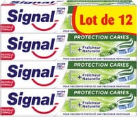 Signal Dentifrice Protection Caries Fraîcheur Naturelle 12x75ml
