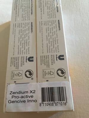 Zendium Dentifrice Proactive Gencives 75ml Lot de 2