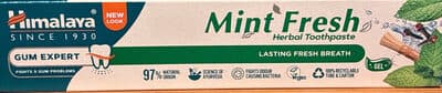 Mint fresh herbal toothpaste