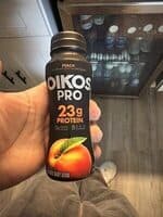 Oikos Pro Peach Flavored Dairy Drink