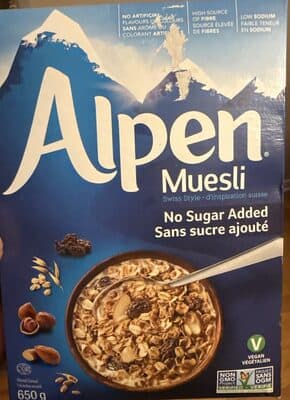 Muesli Cereal No Sugar Added