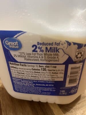 Reduced Fat 2% Milk