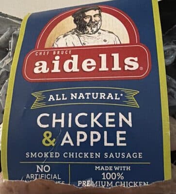 CHICKEN & APPLE SMOKED CHICKEN SAUSAGE