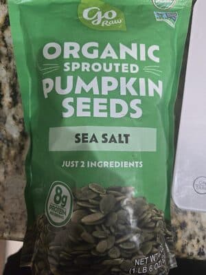 Organic Sprouted Pumpkin Seeds Sea Salt