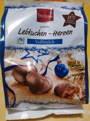 Gefüllte Lebkuchenherzen Vollmilch