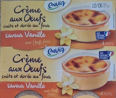 Crème aux oeufs saveur vanille 4 x 100 g