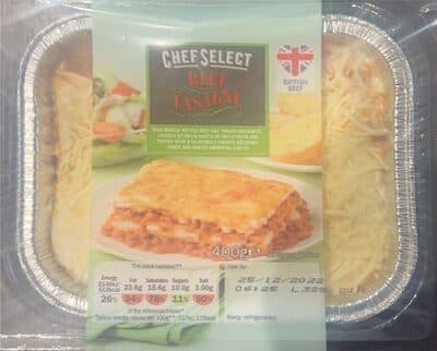 Lasaña boloñesa chef select