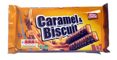 Caramel et biscuit