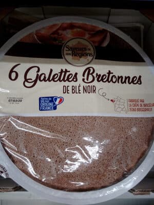 6 galettes bretonnes de blé noir