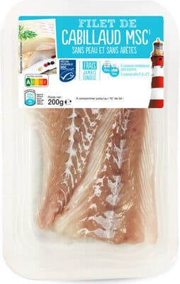 Filet de cabillaud MSC