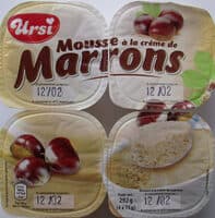 Mousse à la crème de Marrons