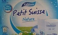 Petit suisse nature Valblanc