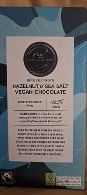 Hazelnut & Sea Salt Vegan Chocolate