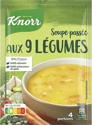 Knorr Soupe Déshydratée Passée aux 9 Légumes 4 Portions