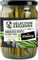 Haricots verts ext.fins cueillis rangés main Sél.ailleurs d'aucy 280g