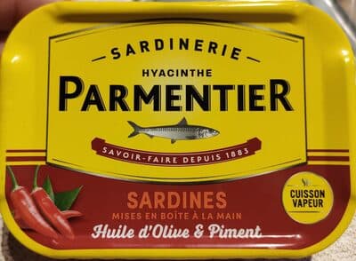 Sardines huile d'olives et piment