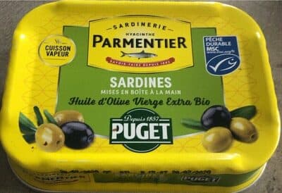 Sardines, huile d'olive vierge extra bio