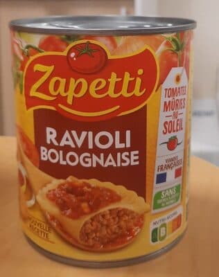 Raviolis Bolognaise