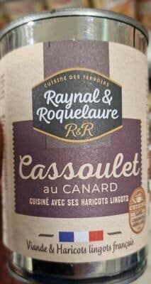 Cassoulet au canard cuisiné avec ses haricots lingots