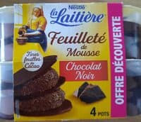 Feuilletée mousse chocolat noir la laitière