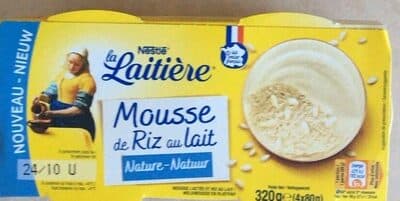 Mousse de riz au lait