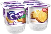 Taillefine fruits 125 g x 4 ananas