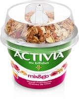 Activia muesli graines de chia framboise